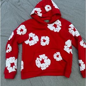 Denim Tear Hoodie Red